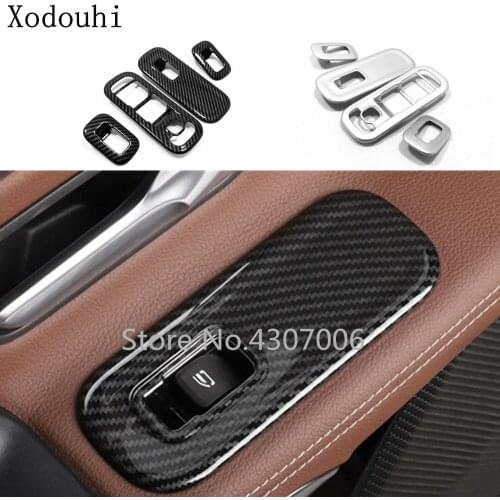 Car Door Window Glass Inner Panel Armrest Lift Switch Button Trim 4pcs For Mercedes Benz A Class W177 A180 A200 A250 2019 2020