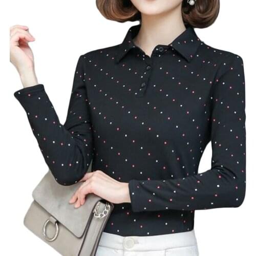 Rihschpiece Womens Long Sleeve Polo Shirts