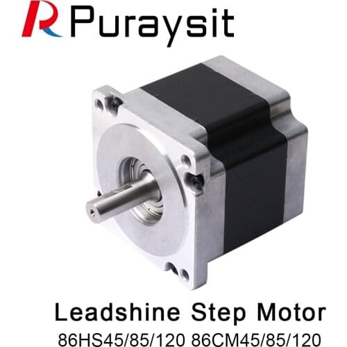 Leadshine 86 Stepper Motor 86HS45 86HS85 86HS120 Axis Diameter 14mm Length 118mm Torque 4.5nm 8.5nm 12nm