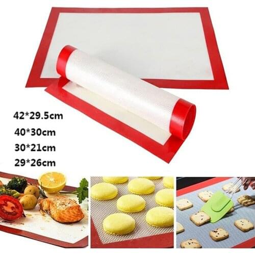 Cookie Pad Silicone Baking Mats Rolling Dough Mat Non-Stick Food Safe High Temperature Resistanc Pastry Cookie Making Kitchen