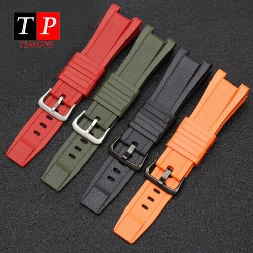 Silicone watch band fit GST-W300/210/400/B100 waterproof replace sports rubber watch strap 26*13mm watch bracelet