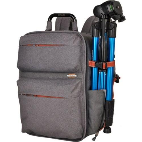 SINPAID Multifunctional DSLR SLR Camera Bag 11'' to 15.6'' Inches Laptop Backpack for Canon Rebel Nikon Sony Pentax Olympus