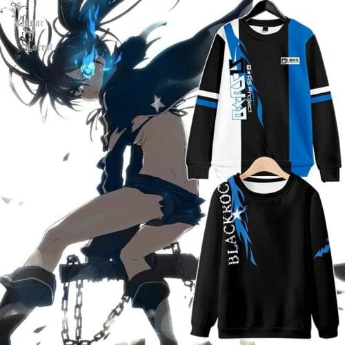 BLACK ROCK SHOOTER 3D Printing Men/Women Autumn Fashion Japanese Anime Zipper Hoodies Sweatshirt Long Sleeves Pollover Plus Size