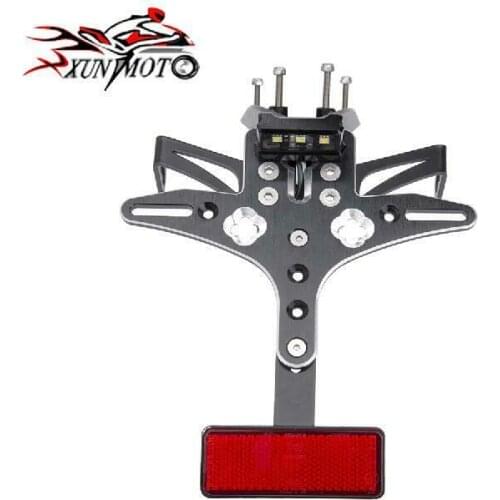 Motorcycle Parts Frame Rear Adjustable License Plate Mount Holder Bracket For 2012-2016 DUCATI 899 1199 1299 Panigale R 2014