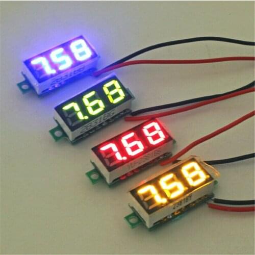 0.28' Mini DC 2.5V-30V Tester Meter Voltmeter Voltage Digital Green LED
