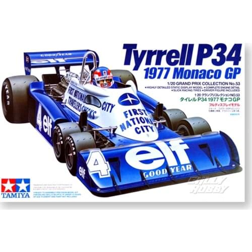 1/20 Tamiya Plastic Assembling Car Model Toy F1 Formula Car Tyrrell P34 1977 MONACO GP DIY Assembling Kit #20053