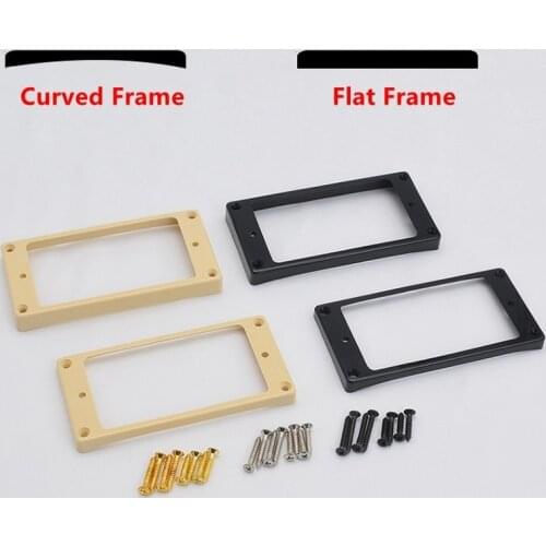 1 Set Curved / Flat Humbucker Pickup Mounting Frames / Rings for LP SG Electric Guitar Parts
