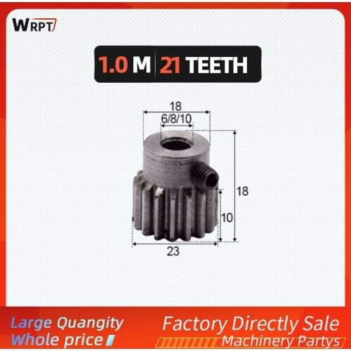 1pcs M1 21teeth modulus gear 6/8/10mm reduction gears modulus gear DIY Micro Motor Transmission Parts Gear Box Mating Parts