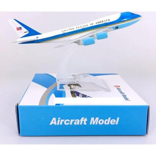 16CM 1:400 airplane B747-300 model Air Force One with base alloy aircraft plane collectible display toy model collection