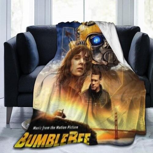 2021 High Quality Movie Bumblebee Plush Blanket Household Household Bed Sofa Blanket Adult Blanket