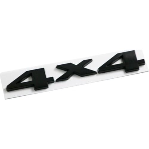 3-D Tailgate Badge Decal Label Sticker 4X4 Black White Four-wheel Drive LX0E