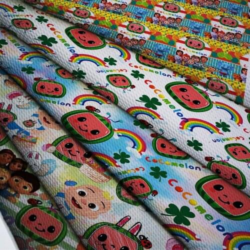 50*140cm Bullet Textured Liverpool Fabric Flower Printed DIY Tissue Kids Home Textile for Sewing Quilt Decoration Home