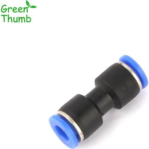 50pcs Mist Spray Connector 6mm/8mm High Pressure Quick Connector Greenhouse Irrigation Plastic Fittings Pneumatic Connector