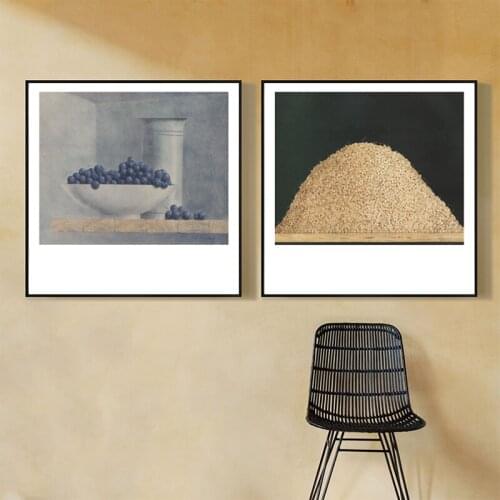 Abstract Oil Painting Still Life Watermelon Blueberry Wall Pictures for Living Room Bedroom Aisle Modern Canvas Painting Decor