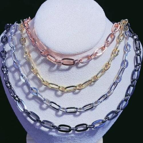 5 meters 4 colors link chain necklace accessories keep colors chain accessories for jewelry making 50769