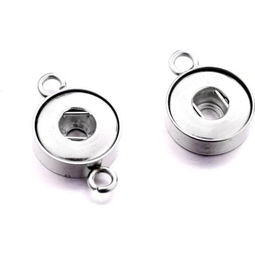 Stainless Steel Snap Buttons Accessories Fit 12mm Jewelry Making Findings DIY Ginger Snap Bracelet Bangles Necklace Earrings