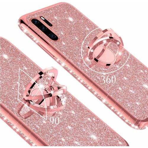 Diamond Glitter Bling Case For Huawei P20 P30 Pro P40 Lite E P Smart Y5 Y6 Y7 Y9 Prime 2019 2020 Y6S Y9S Y5P Y6P Y7P Y8P Cover