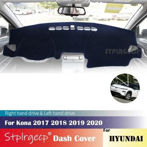 For Hyundai Kona 2017 2018 2019 2020 Anti-Slip Mat Dashboard Cover Pad Sunshade Dashmat Car Accessories Styling Covers