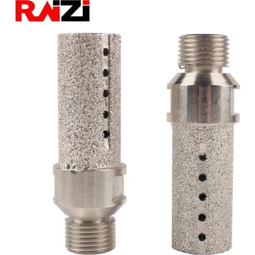 Raizi 1Inch 1/2" Gas Diamond Finger Bits with Coarse Grit Vacuum Brazed Stone Drum Wheel