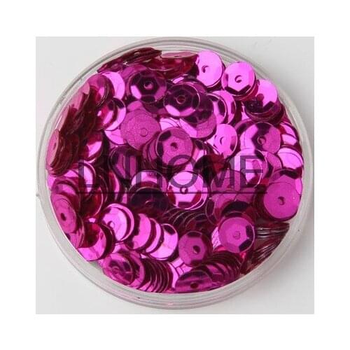 50g 5mm Cup Sequins for Craft Rose Red Round Loose Sequins Paillettes Children DIY Sewing Wedding DIY Accessories Spangles