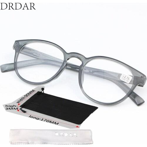 DRDAR Retro round Womens Reading glasses 18019 Fashion cute Flowers Convex mirror glasses Give grandma gift