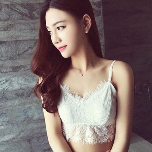 Suspender Lace Womens Korean Bottom Breast Wrapping and Bra Wiping Tube Top