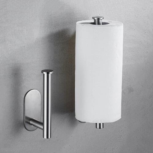 Kitchen Roll Paper Accessory Wall Mount Toilet Paper Holder Stainless Steel Bathroom tissue towel accessories rack holders