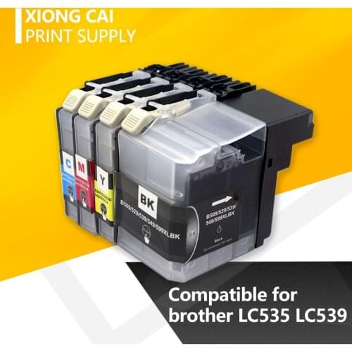 LC539 LC539XL BK LC535 LC535XL C/M/Y Compatible ink cartridge For Brother DCP-J100/DCP-J105/MFC-J200 printer (full ink)