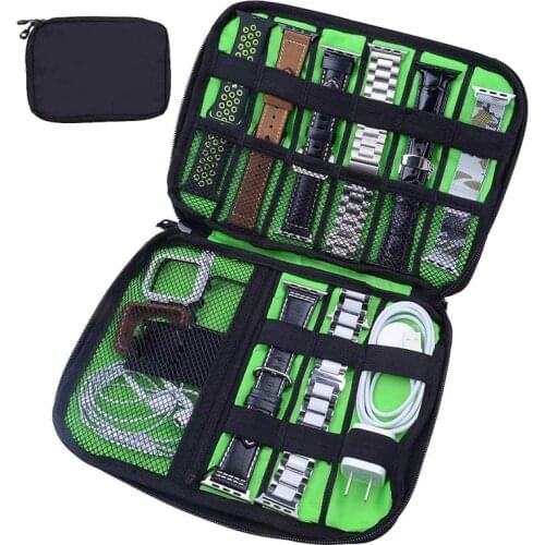 Multifunction Portable Watch Strap Organizer Band Bag For apple Watchband Travel Pouch Box for Huawei watch Storage Bag