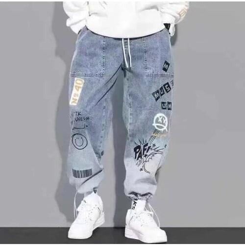 High quality Fashion Mens Cargo pants Hip Hop Streetwear Jogging Pants Men Casual Elastic Waist Men Clothing Trousers