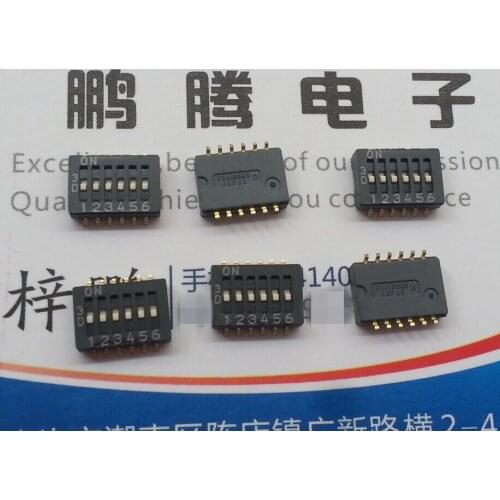 Original new 100% HDS506-1E SMD dialing switch 6bit 1.27MM spacing keyboard type