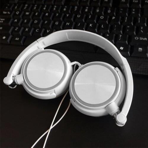 NEW Wired Over Ear Headsets with Microphone 3.5mm Wired Subwoofer Stereo Music Headphones for Game Karaoke Head-mounted Headset