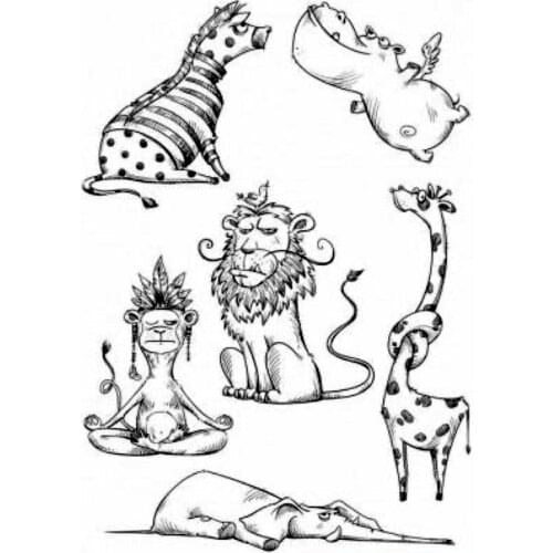 Animal Transparent Silicone Rubber Stamp Sheet Cling Scrapbooking DIY Cute Pattern Photo Album