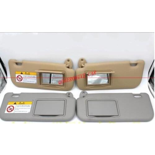 QDAEROHIVE Car Interior Sunvisor With Glass Mirror Sunshield Sun Shade Antidazzle Visor for Toyota Carola 2014-2019