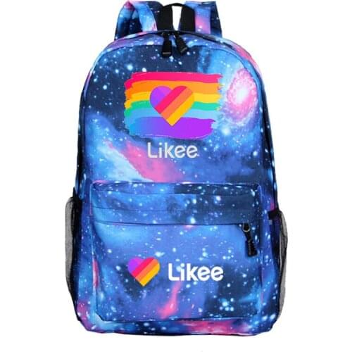 Russia Style Likee App LIKEE Backpack Students Boys Girls Bags Fashion Likee School bag kids Teens Daily Backpack back to school