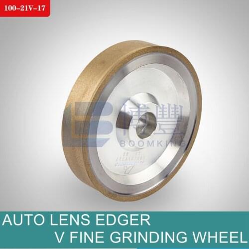 100 x 21V x 17 Diamond Fine grinding wheels for SUPORE,JINGGONG,JINGLIAN,JIANDA Auto eyeglass grinding machine,lens edger