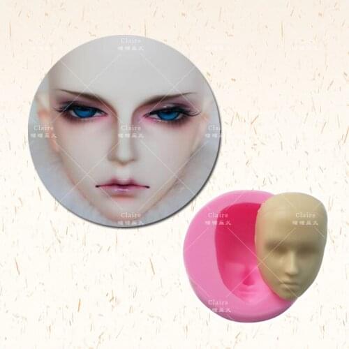 Man or Boy Face Silicone MoldFondant Mold Chocolate Gumpaste Mould Sugarcraft Wedding Cake Molds Cake Decorating Tools SM-057