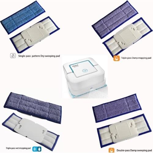 6pcs/lot Replacement Washable wet / damp / dry sweeping Pads mopping pads for iRobot Braava Jet 240 mop pads