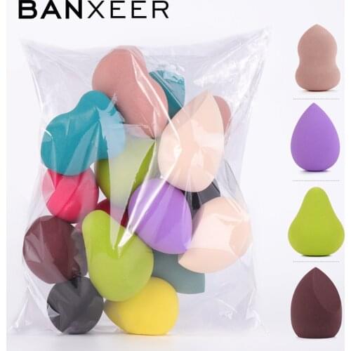 BANXEER Makeup Sponge Cosmetic Puff Soft Blending Puff Liquid Foundation BB Cream 12/8/6/4PCS Makeup Kits Sponge for Makeup