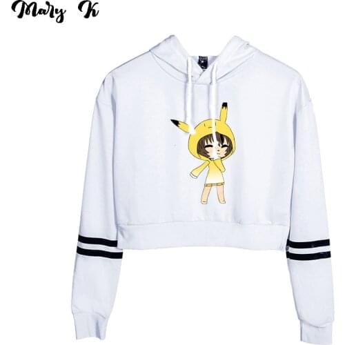 Gacha Life Crop cute hoodie Sweatshirts Womens Pullover Unisex Harajuku Tracksui Gacha Life girl fashion hoody Oversized clothes