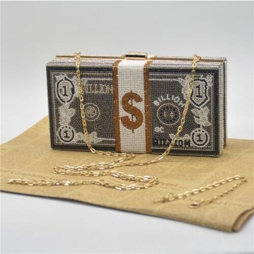 Womens Evening Clutch Bags Luxury Design Diamond Beaded Wedding Shoulder Bags Party Purses and Handbags ZD1883