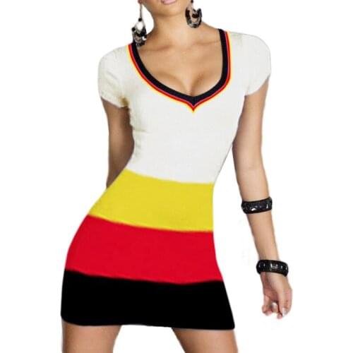 Wonder Beauty 2017 Wholesale Sexy Casual Shirt Dress Short Sleeve V-Neck Germany Colors Straight Mini Party Dress Vestidos