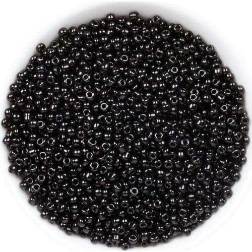 1000pcs 2mm Black Colors Loose Czech Glass Seed Beads For Jewelry Making Handmade DIY Accessories Wholesale Supplies