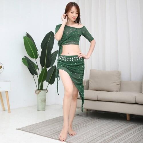 2pcs/set New Fashion Belly Dance Dress Oriental Dance Suit BellyDance Costumes Dance Skirts #DP0008