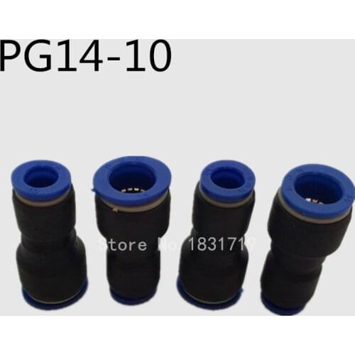 20PCS/LOT PG14-10 Pneumatic fittings tube connector 14mm to 10mm Through reducing joint
