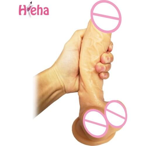 23 CM Super Huge 5 Colors Dildos Strapon Thick Giant Realistic Dildo Anal Butt with Suction Cup Big Soft Penis Sex Toy for Women