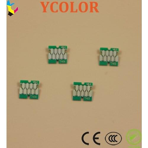 40pcs/lot Stable one time chip for Epson SC- F6200 F7200 F9200 F6270 F7270 F9270 cartridge chip HDK T741X chip