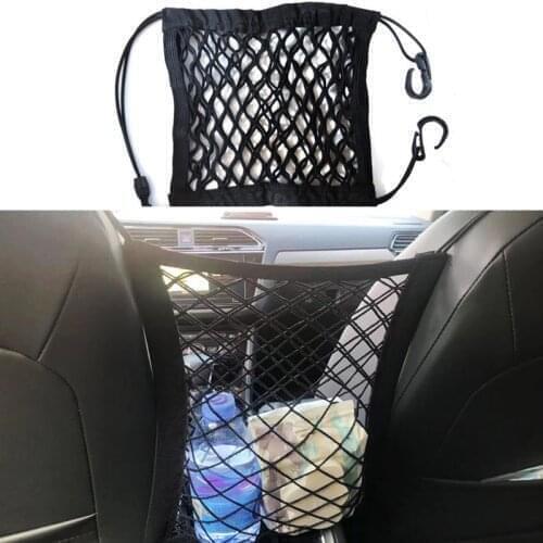 Car Organizer Seat Elastic Mesh Net Bag For Nissan Qashqai J11 J10 Teana XTrail Livina Tiida Sunny March Murano Geniss Juke