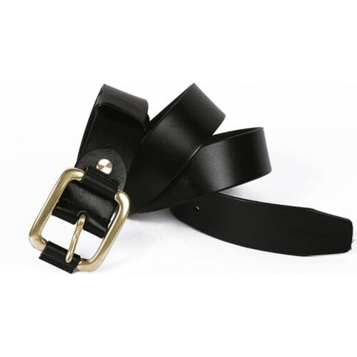 Free Shipping,fashion New style Top natural 100% cow leather copper buckle belt.brand genuine leather,all match casual OL