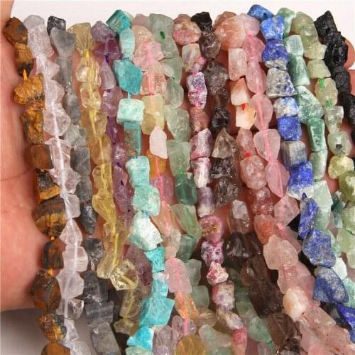 Natural Irregular Shape Lapis Lazuli Beads 7-11 MM Drilled Labradorite Beaded For DIY Making Jewelry Accessory Necklace Earrings